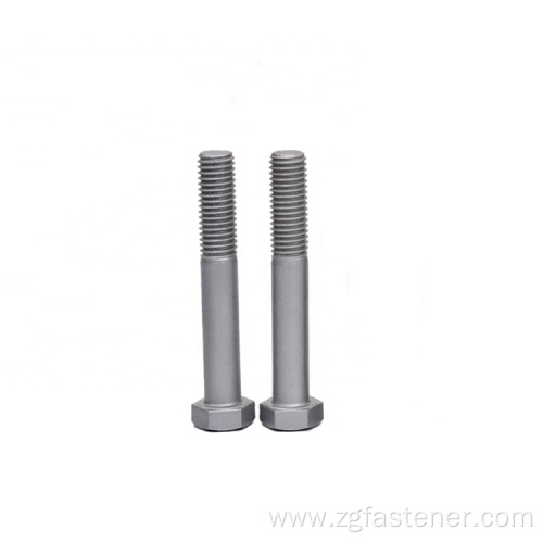 half thread hex bolts hot zinc plated carbon steel bolts half thread hex bolts